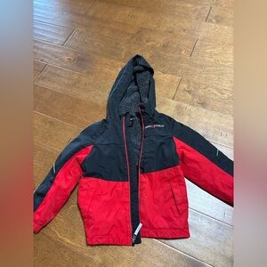 Zero x posur boys jacket hooded size 4t red black